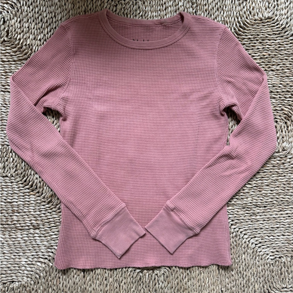 Noble brand waffle top in “dusty rose”